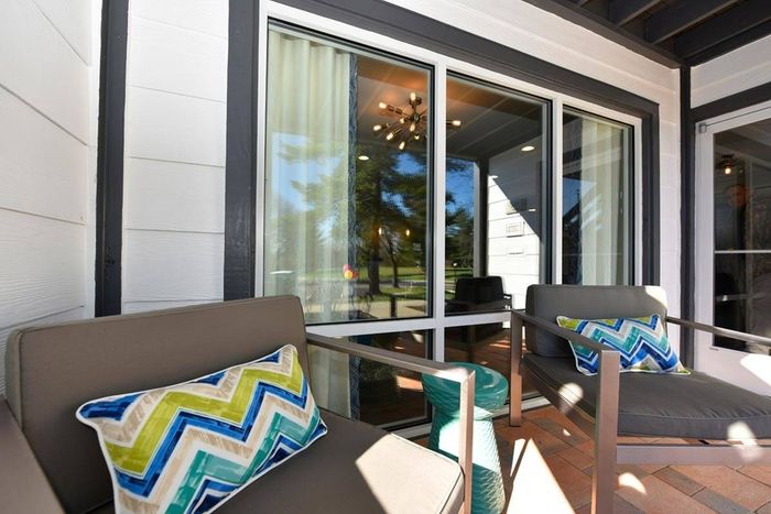 Patio set with chairs & small table