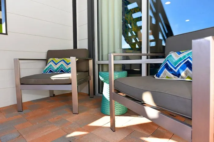Patio set with chairs & small table