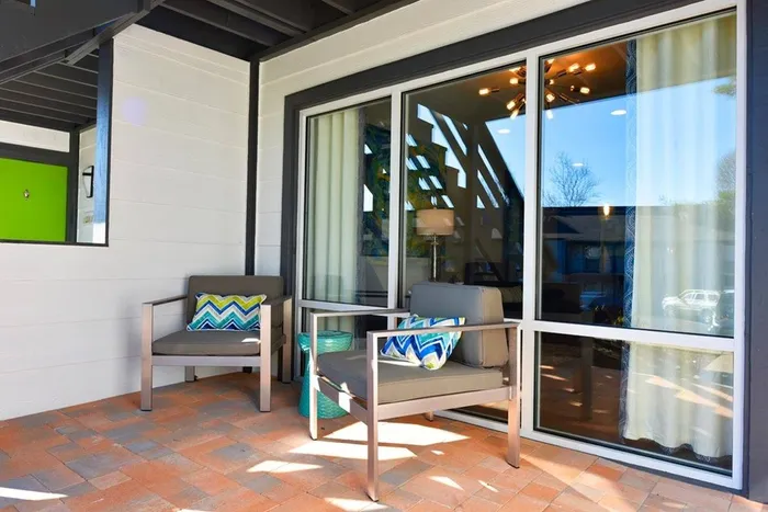 Patio set with chairs & small table