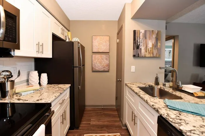 Bright Kitchen with Granite Counters
