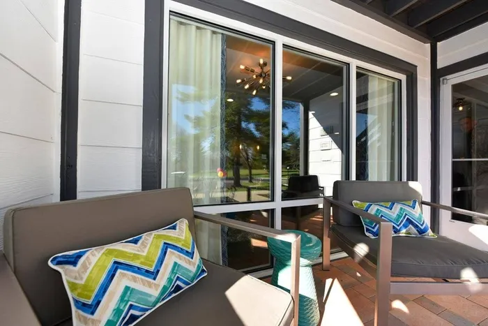 Patio set with chairs & small table