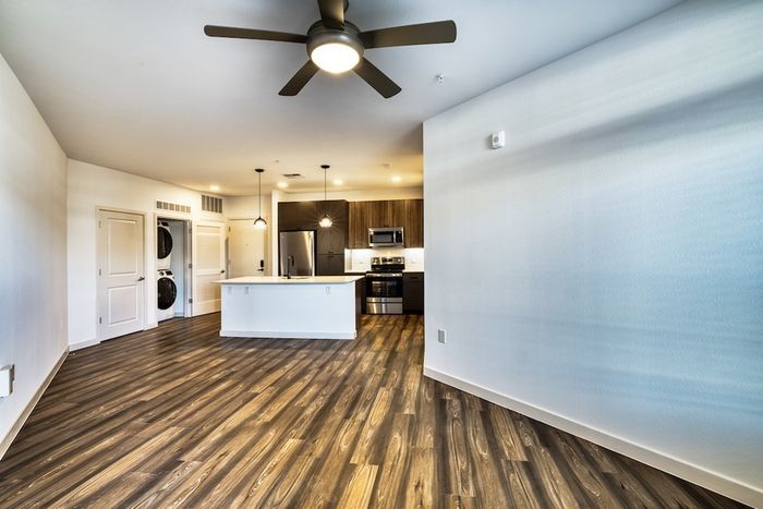 Kitchen and living room
