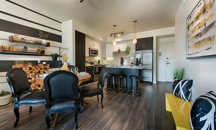 The Tomscot | Model Kitchen and Dining Area | Scottsdale, AZ Apartments