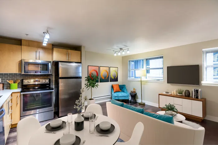 Kitchen and Living Area