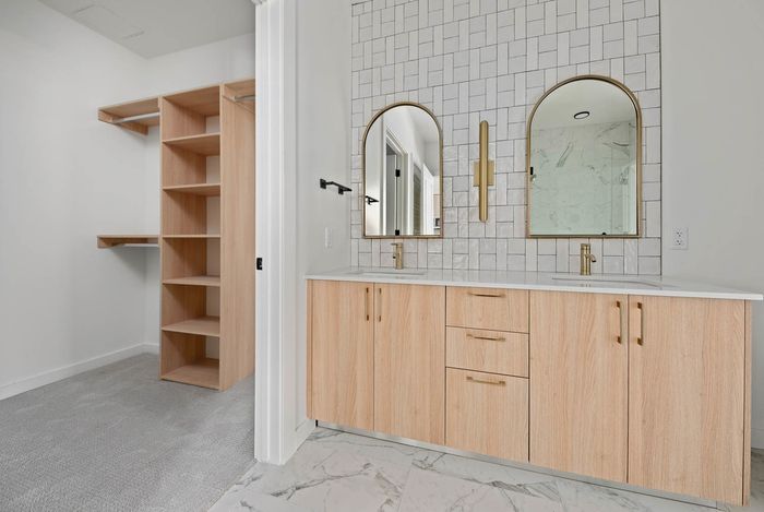 Bathroom and closet