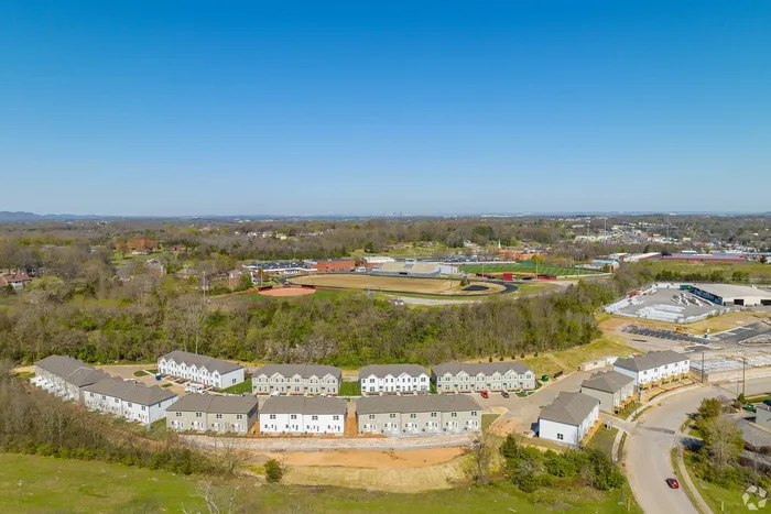 Aerial view of community in the day time