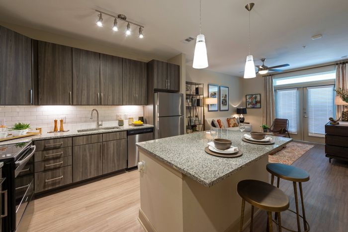 Spacious kitchens with large islands