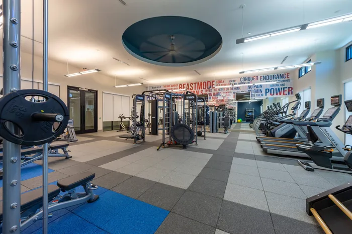 Athletic club featuring Fitness on Demand Mirror