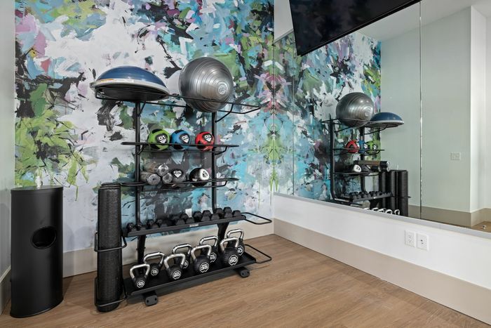 fitness center with equipment