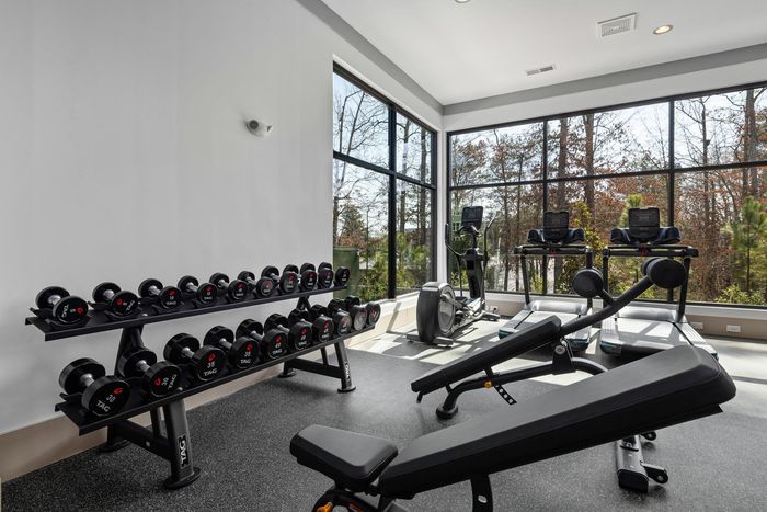 fitness center with equipment