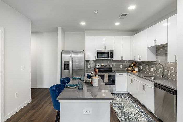 spacious apartment with large kitchen