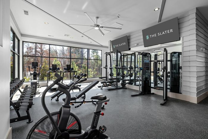 fitness center with equipment