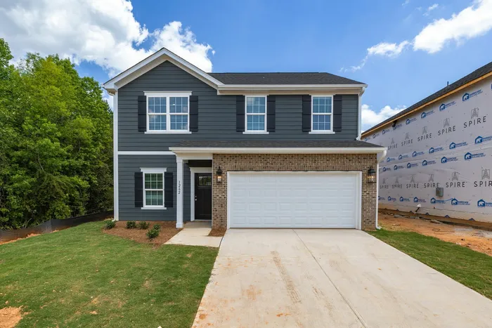 Front Exterior with attached 2 car garage