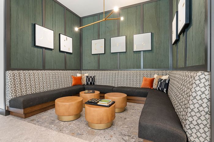 Interior communal space with seating