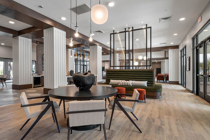 Interior clubhouse communal spaces