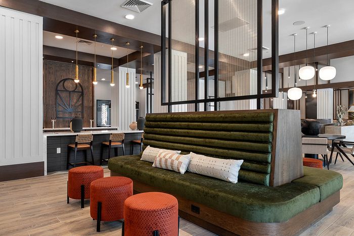 Interior clubhouse communal spaces