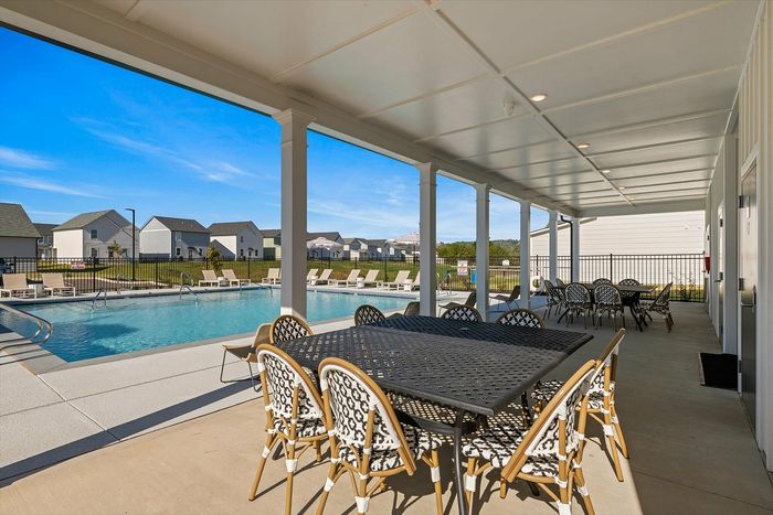 Community pool and lounge chairs at Highline at Knoxville