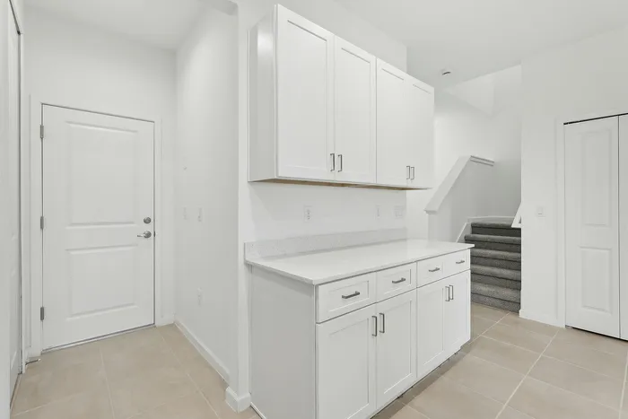 Cabinet Storage as you enter the townhome