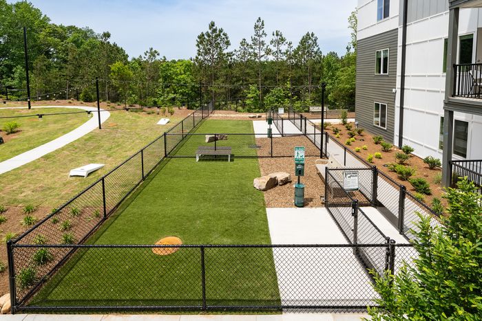Pet friendly dog park apartment community