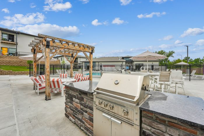 Grills and Pool Deck at Capriana