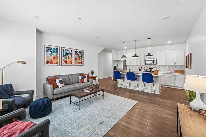 Living Room and Kitchen at Capriana Homes