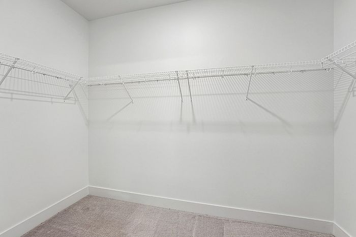 Closet with wire shelf at Caprian