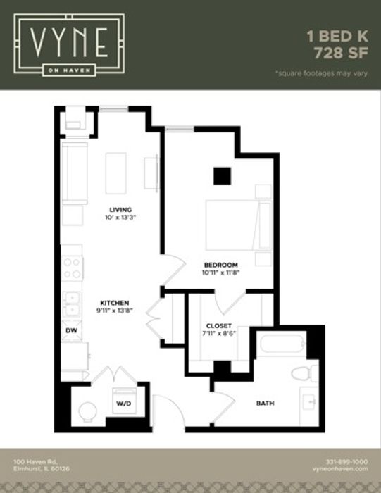 Final - Vyne On Haven - Floor Plans - 1 BED K -TYPE B
