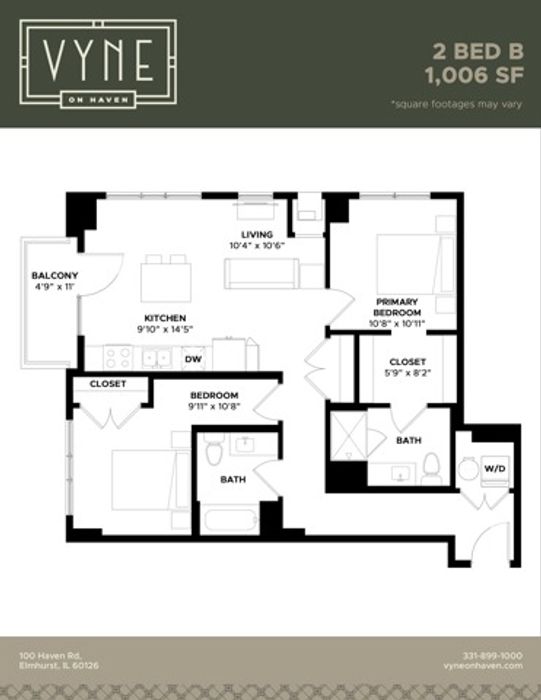 Final - Vyne On Haven - Floor Plans - 2 BED B - TYPE B
