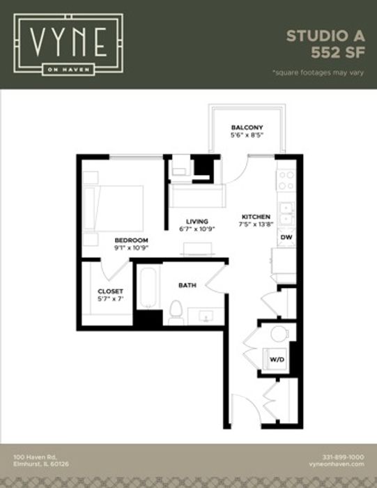 Final - Vyne On Haven - Floor Plans - STUDIO A - TYPE B