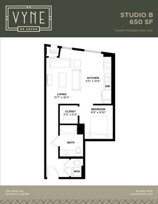 Final - Vyne On Haven - Floor Plans - STUDIO B - TYPE B