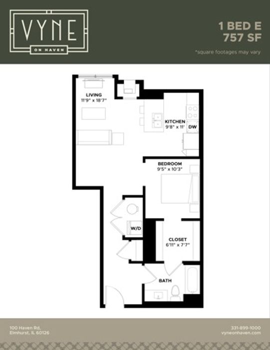Final - Vyne On Haven - Floor Plans - 1 BED E -TYPE B