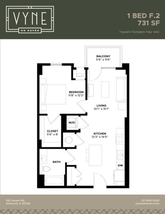 Final- Vyne On Haven - Floor Plans - 1 BED F.2 -TYPE B
