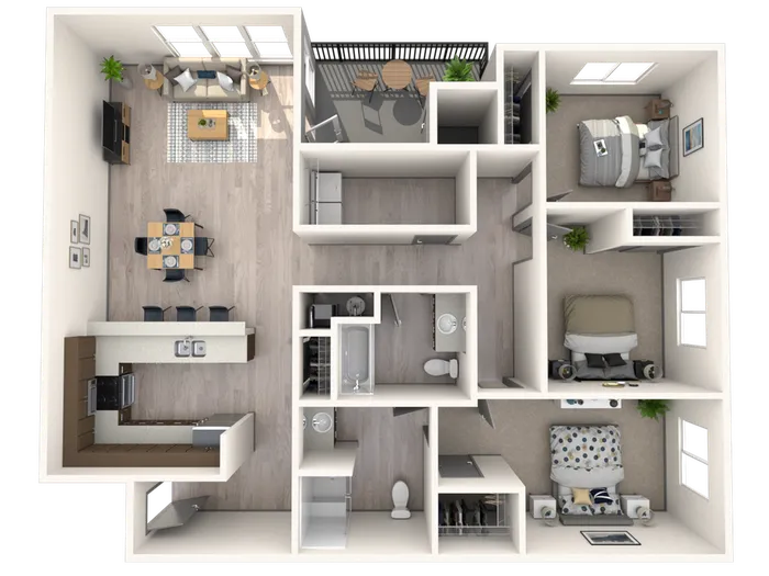 Furnished Signature Twelve96 Floor Plan