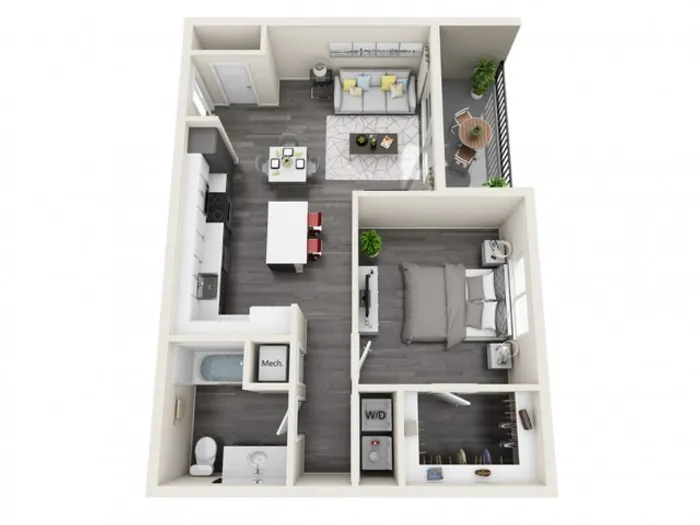 1D | 1 bed 1 bath | The Tomscot | Scottsdale, AZ Apartments