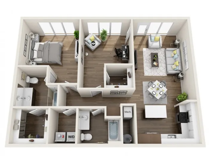 LWC | 1 bed 2 bath | The Tomscot | Scottsdale, AZ Apartments