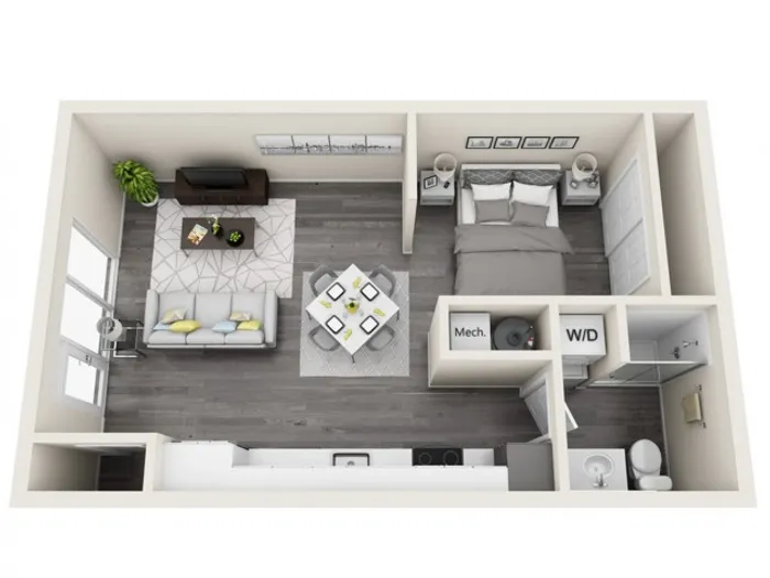 LWS | Studio1 bath | The Tomscot | Scottsdale, AZ Apartments