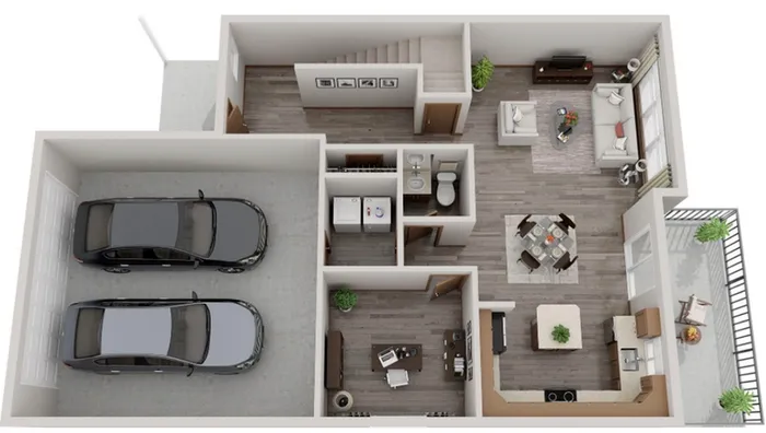 Canter Townhome Floor 1
