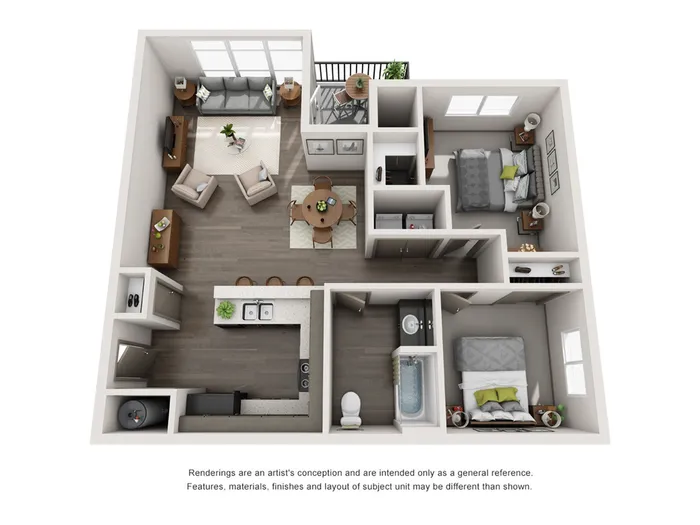Two Bedroom Floorplan