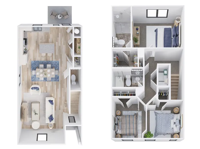 Townes at Hamilton - Floor Plan Image