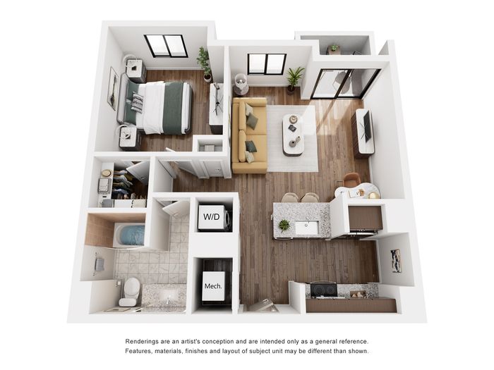 1 Bed/1Bath w/ Balcony