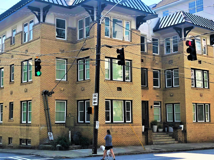 Street view of the apartments