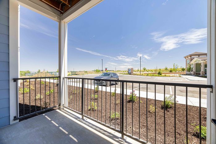 Private patio view in the Garrett Parker A1 floor plan