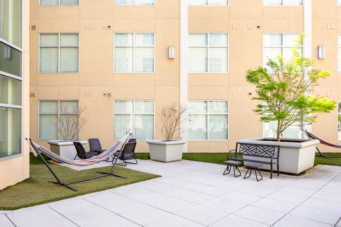 Courtyard with Hammocks