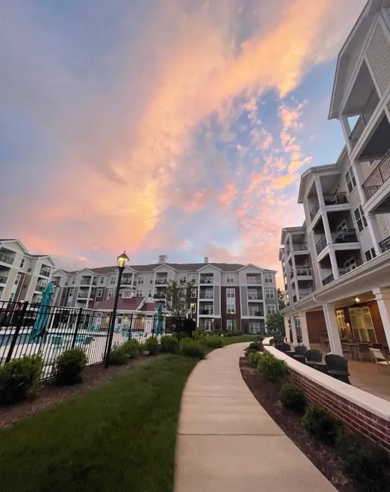 Courtyard with Walking Trail