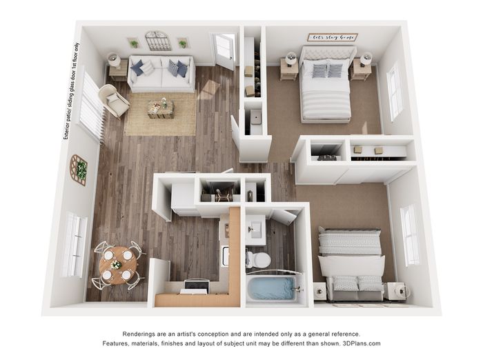 The Dogwood | 2BD, 1BA