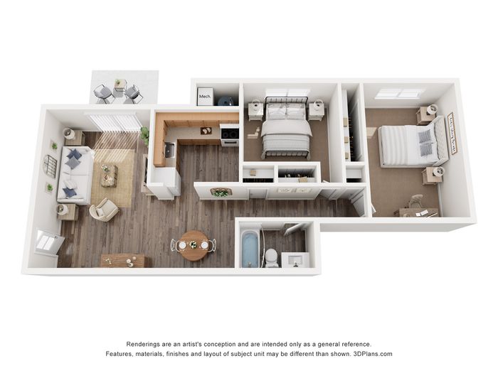 The Maple | 2BD, 1BA