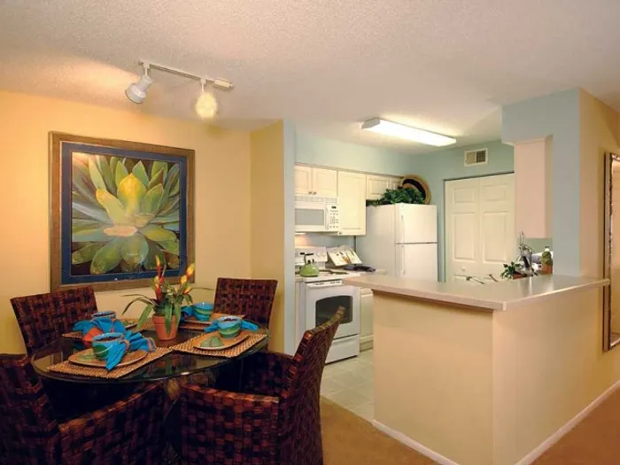 Apartment kitchen and dining | The Gables at Lakeside Kissimmee, FL