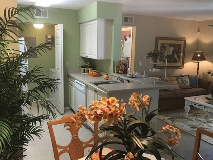 Small kitchen area in unit | The Gables at Lakeside Kissimmee, FL