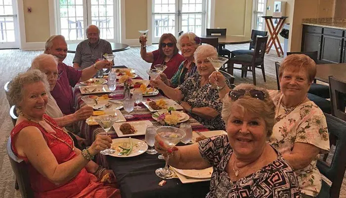 Group dinner with cheers Sandalwood Village | Naples FL