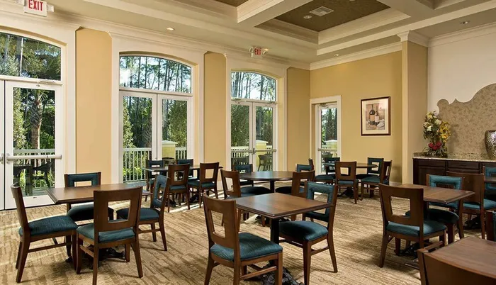 Restaurant dining area Sandalwood Village | Naples FL